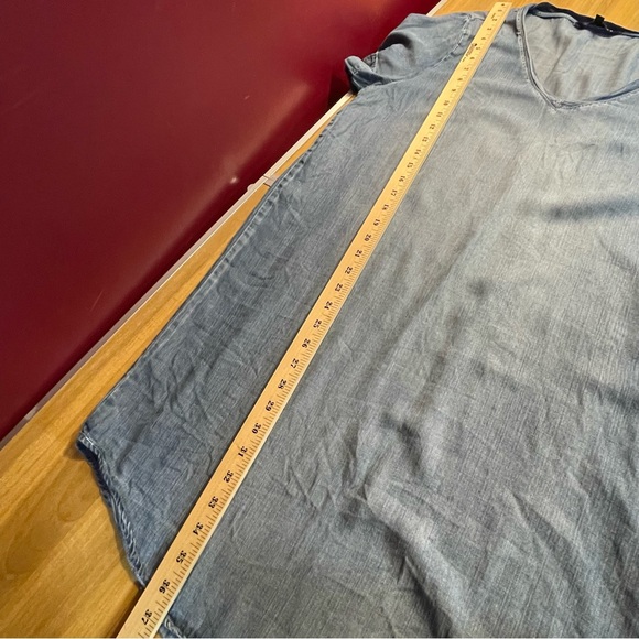 Velvet Heart Light Blue V-Neck Tee - Picture 6 of 8